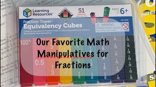 Our Favorite Math Manipulative for Fractions #HomeschoolMath #HandsOnMath #Saxon76 