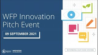 WFP Innovation Pitch Event  |  27 May 2021