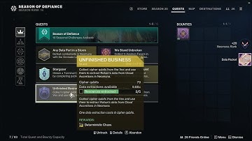 Unfinished business step 3/13 - DETERMINISTIC CHAOS EXOTIC! - Destiny2 Lightfall Exotic