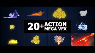 Action Mega VFX Pack - Free Cartoon FX (Ae, Pr, Dr, FCPX)