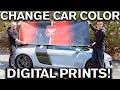 Change Car Color with Digital Prints Audi R8