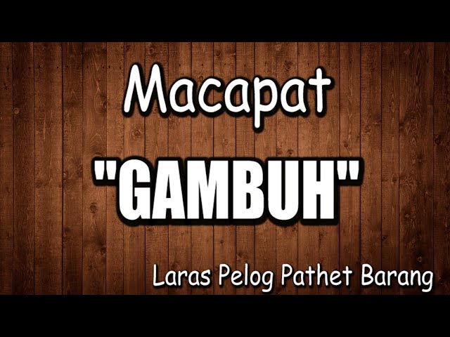 Tembang Macapat Gambuh - Sekar Gambuh Ping Catur | Lirik dan Arti/Terjemahan class=