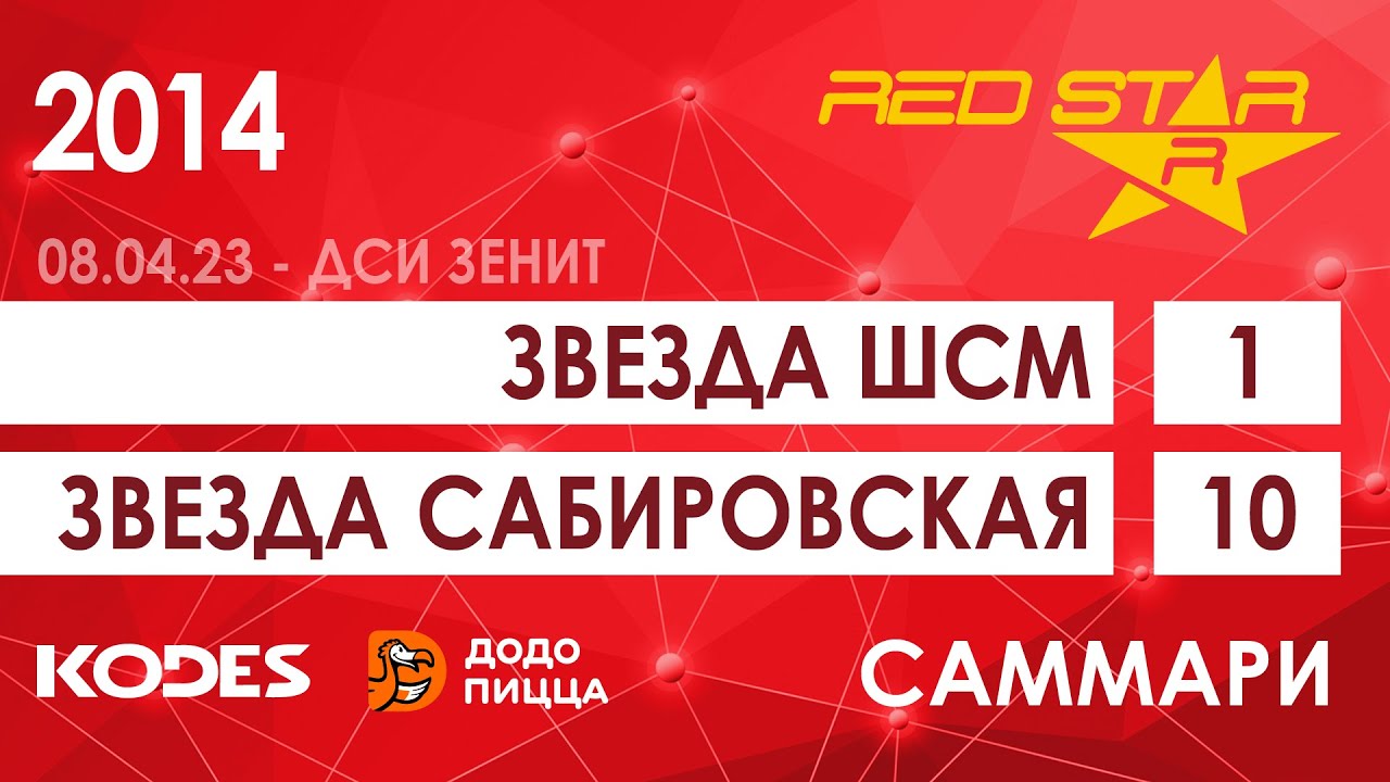 08.04.23 2014 Звезда ШСМ - Звезда Сабировская 1-10 САММАРИ - YouTube