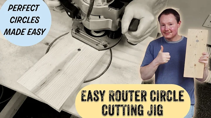 Easy Router Circle Cutting Jig | Perfect Circles Made Easy