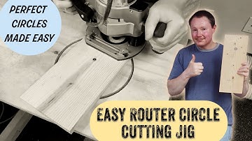 Easy Router Circle Cutting Jig | Perfect Circles Made Easy
