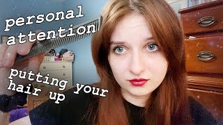 ASMR | Sassy Big Sister Does Your Hair Roleplay (Putting Your Hair Up, Invisible Braiding, Tinglyyy)