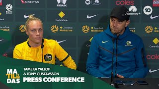 Tameka Yallop & Tony Gustavsson | Press Conference | International Friendly