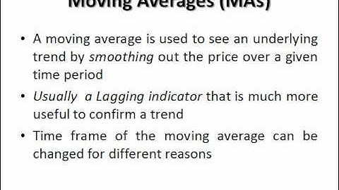 Moving Average Chart - Video 1 of 3
