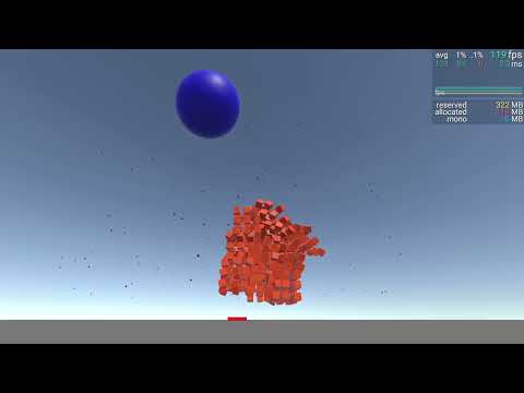 Unity Entities Explosion Test (~120.000 cubes!!)