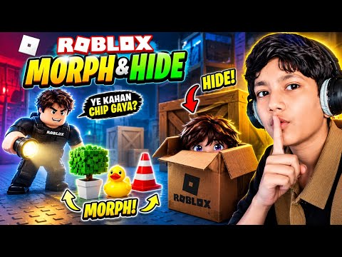 Roblox morph and hide Ye kahan chup gaya 