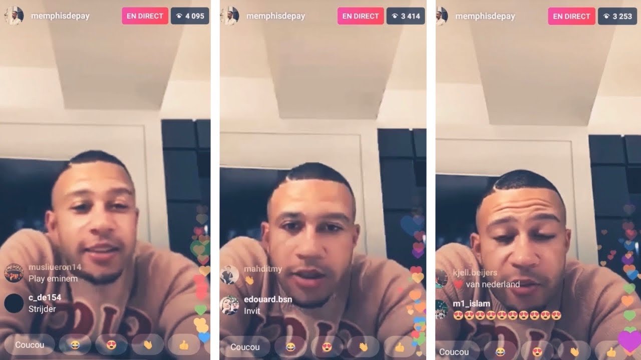 Memphis Depay smokes cigar and raps in Instagram video after