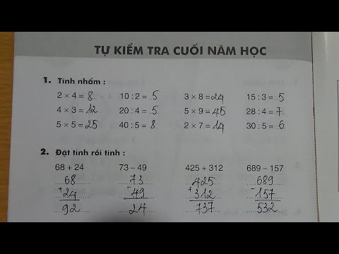 Video Vở Bài Tập Toán Lớp 2 Tự Kiểm Tra Cuối Năm Học #mshanh... - YouTube
