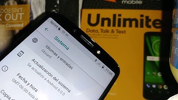 Switch language from Spanish to English Moto g6 play from Boost and Verizon Motorola XT1922-7