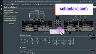 How to use matrixcalc org | Linear Algebra Calculator online math screenshot 3