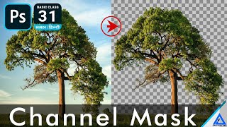Remove complex background useing channel mask - Photoshop Basic 2020 in Hindi