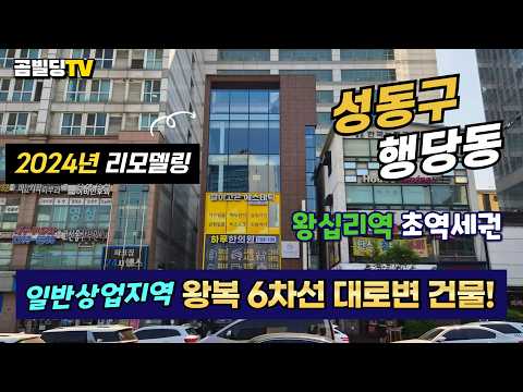 [영상뉴스] 서울 건물 매매 왕십리역 초역세권 대로변 빌딩 (70775) 미리보기