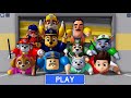 NEW UPDATE! PAW PATROL BARRY'S FAMILY NEEDS HELP! FULL GAME #obby #Roblox