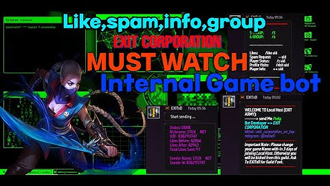 Free Fire ( Internal Bot ) Like || Spam || Group Free fire Guild Bot Internal Bot #freefire