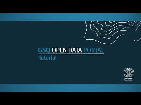GSQ Open Data Portal tutorial