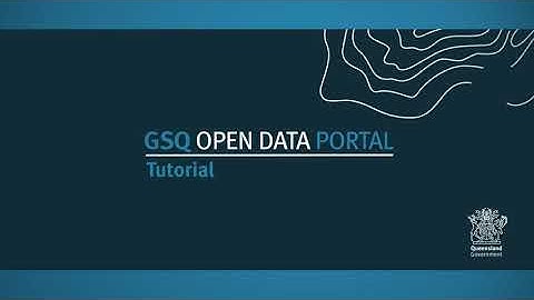 GSQ Open Data Portal tutorial