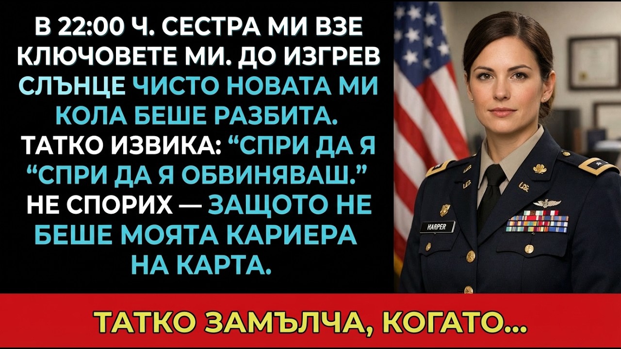 Сестра ми открадна ключовете в 22 ч. — сутринта новата кола беше разбита…