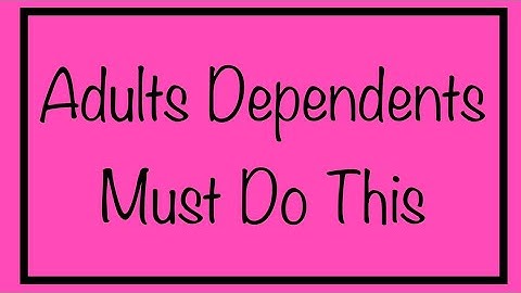 Adult Dependents Must Do This + 4th Stimulus Check Question