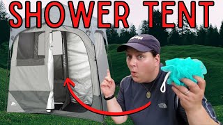 Ozark Trail Two Room Shower Tent Review  Pop up Bathroom Tent With Solar Camping Shower