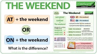 THE WEEKEND - AT the weekend or ON the weekend?