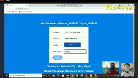 Cara Membuat Login Menggunakan Captcha Berbasis PHP