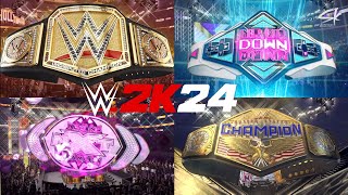 WWE 2K24 ALL Championships Animations (More than 70 Titles!!)