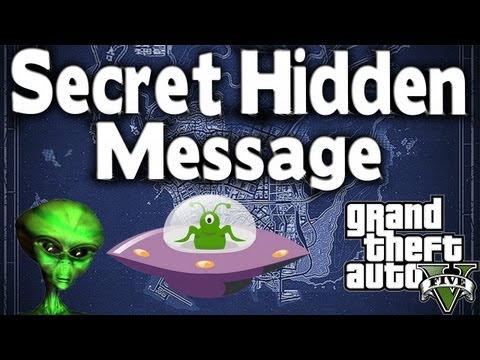 GTA 5 - SECRET HIDDEN MESSAGE ON BLUEPRINT MAP (Aliens, Secret Place, & More)  [GTA V Easter Egg]