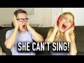 SINGING WITH NOISE CANCELLING HEADPHONES CHALLENGE W/ REBECCA ZAMOLO - (DAY 133)