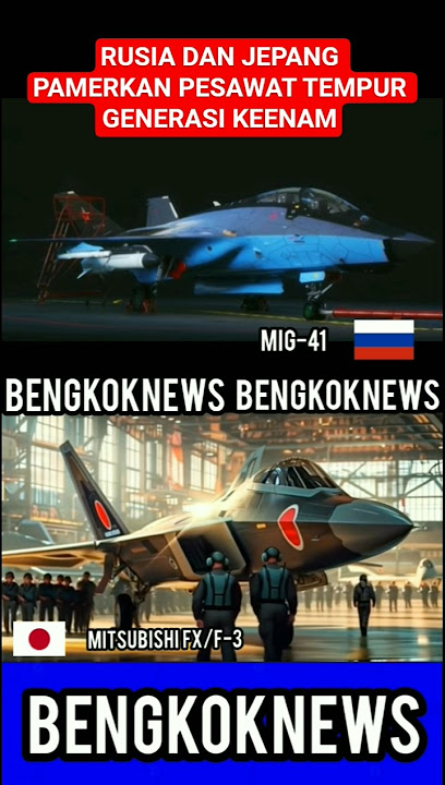 RUSIA DAN JEPANG PAMERKAN PESAWAT TEMPUR GENERASI KEENAM #shortsvideo