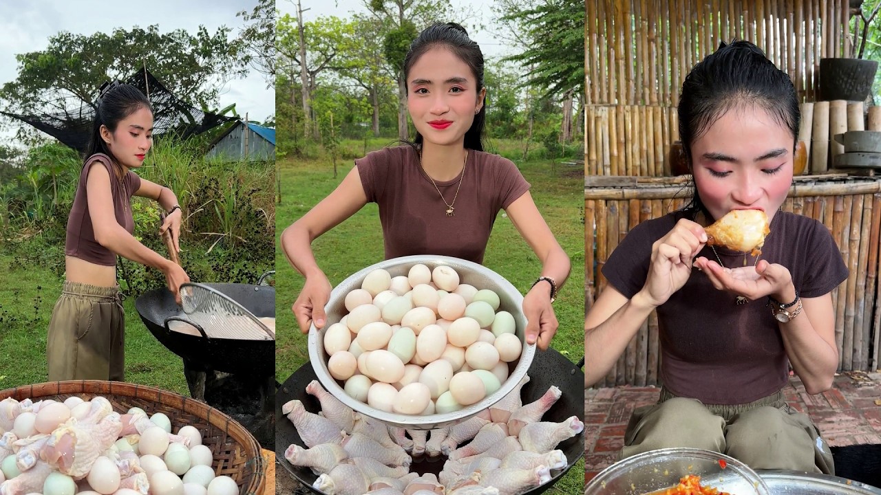 Amazing cooking wash chicken with egg for crispy fry recipe