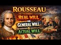 Rousseau general will real will and actual will