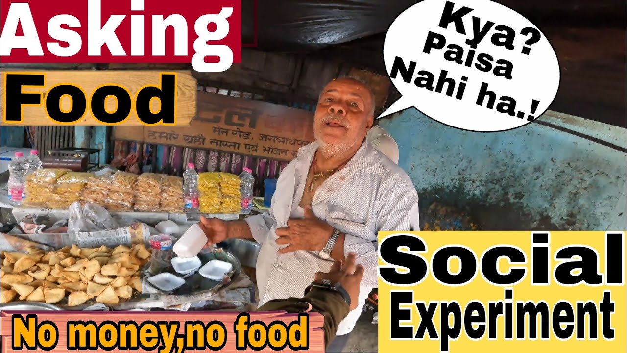 ⁣Social Experiment//Bhook laga ha,paisa nahi ha //no money💵=no Food🌯🌮//@Samar Mallick