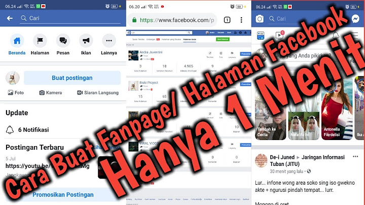 Sebutkan langkah langkah membuat fan page halaman di FB?