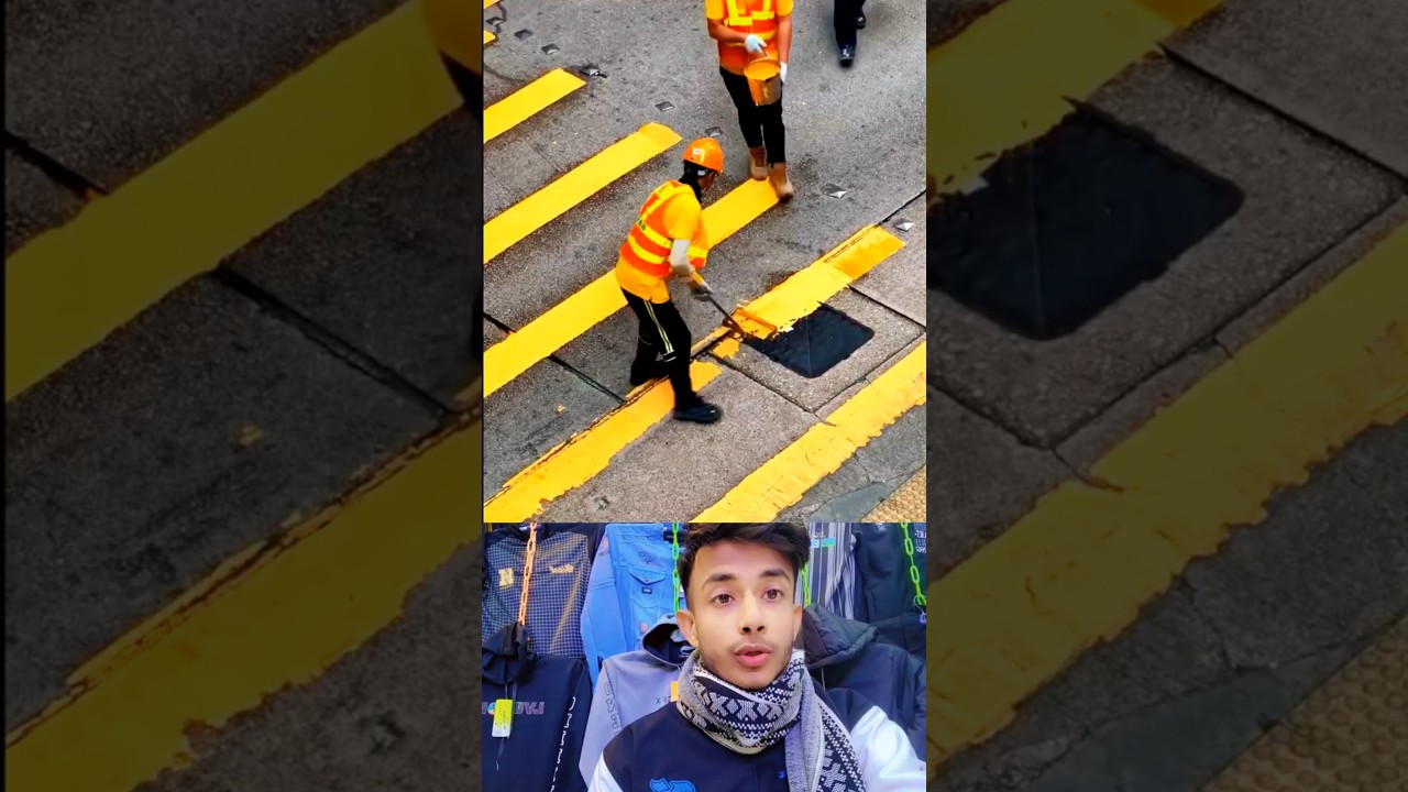 Kivabe rasta rong kora hoi dekhun😮 