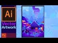 Fantasy artwork in Adobe Illustrator CC | Speed Art