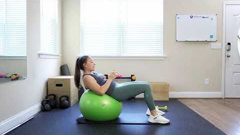 Stability Ball Weighted Crunch