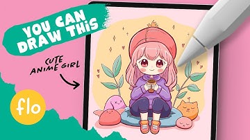 You Can Draw This Anime Style Character in PROCREATE - Step by Step Procreate Tutorial