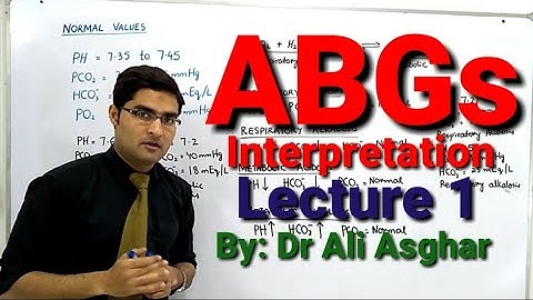 ABGs (Arterial Blood Gases) Interpretation Lecture 1 By Dr Ali Asghar