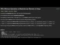 Leetcode - 2394. Minimum Operations to Maximize Last Elements in Arrays | Live Solution