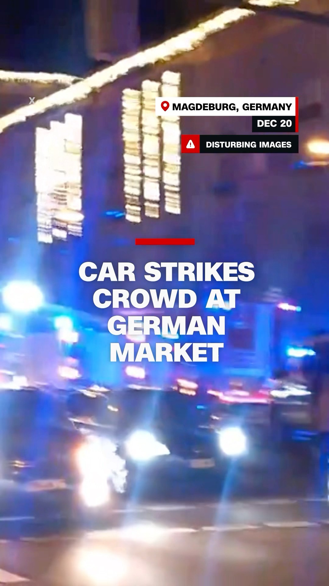Car strikes crowd at German market