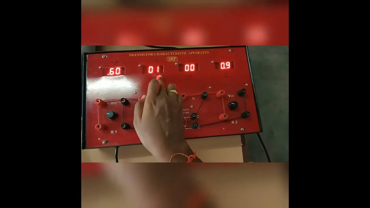 How to take reading inTransistor characteristicsTamil YouTube