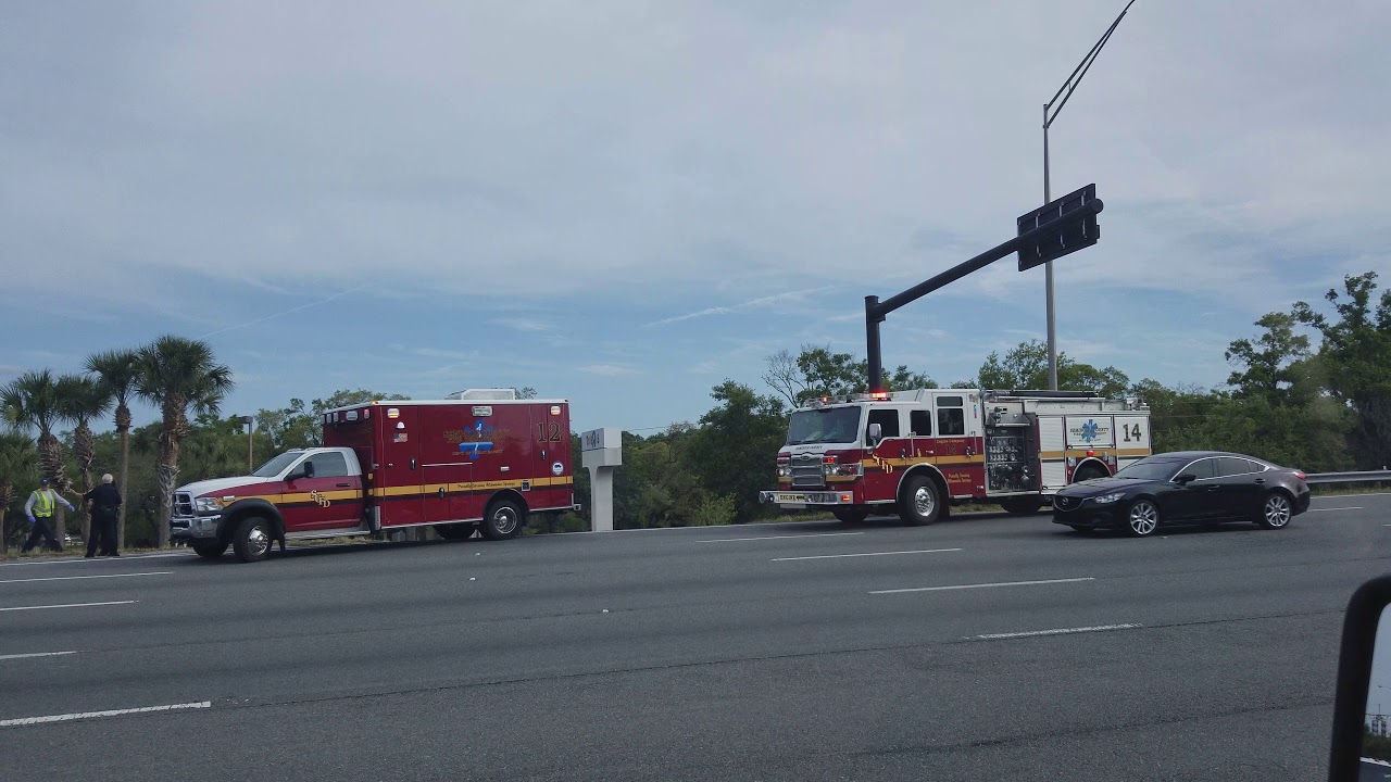 Seminole County Fire Department Rescue 12, Engine 14 on scene MVC ...