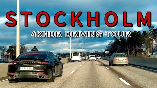 4K Driving in Stockholm city | Driving from the highway to the center of Stockholm | 4K Driving