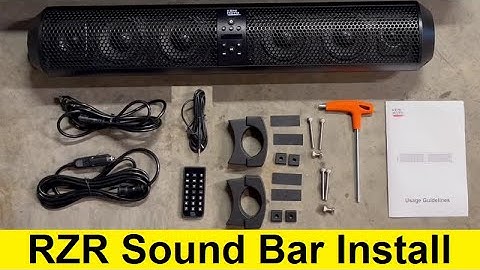 Sound Bar Install on a Polaris RZR