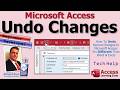 How To Undo Record Changes In Microsoft Access