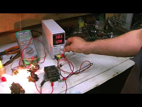 Проверка реле регуляторов генератора.